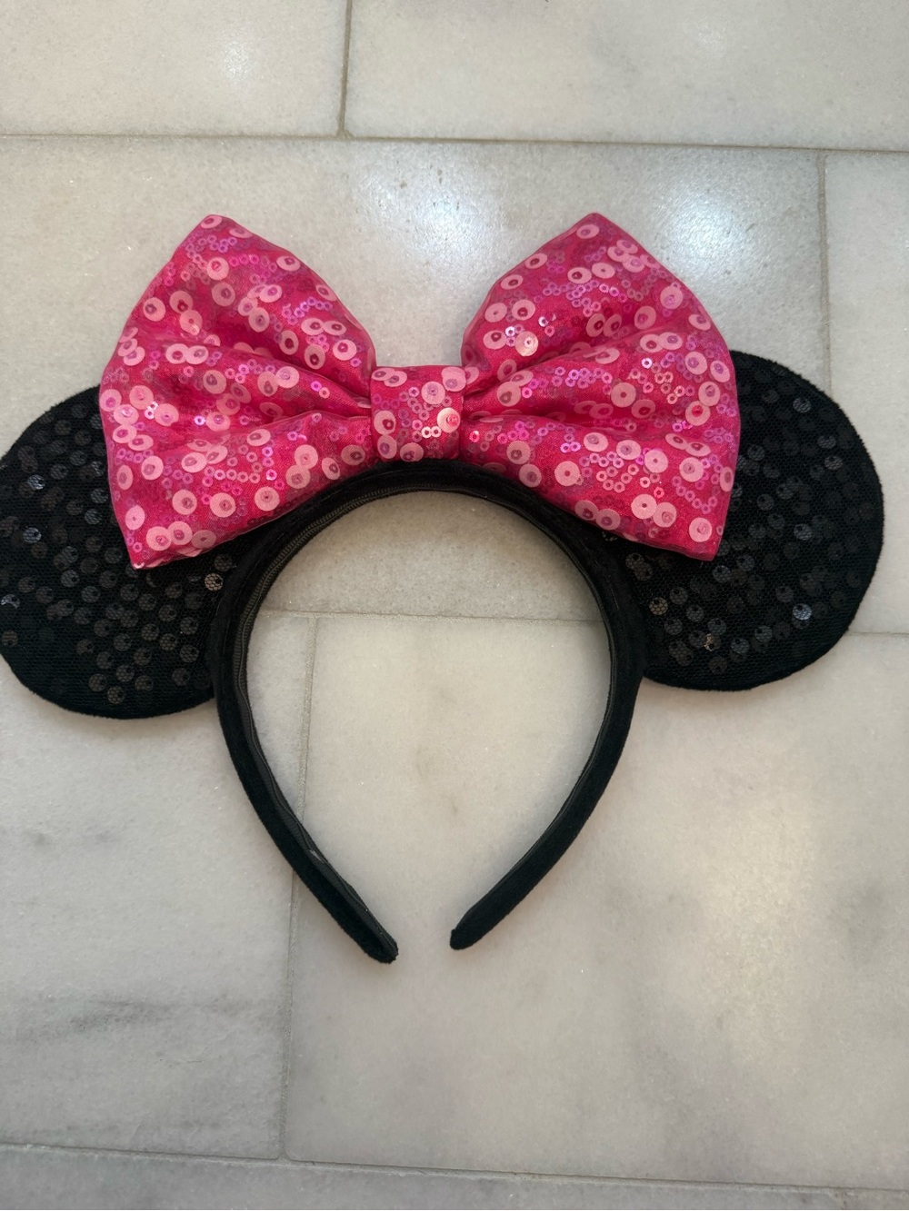 Disney Girls Sequin Minnie Mouse Ears